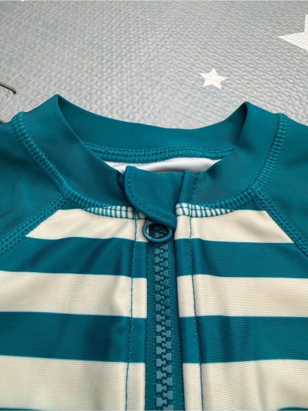 Tea Collection - Striped Rash Guard Swimsuit, 2T - Picture 2 of 7